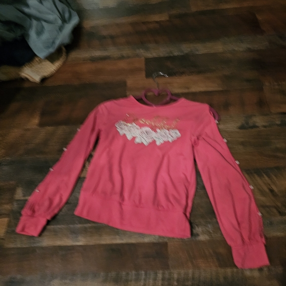 Beautees Pink Floral Kids Blouse - Picture 3 of 4